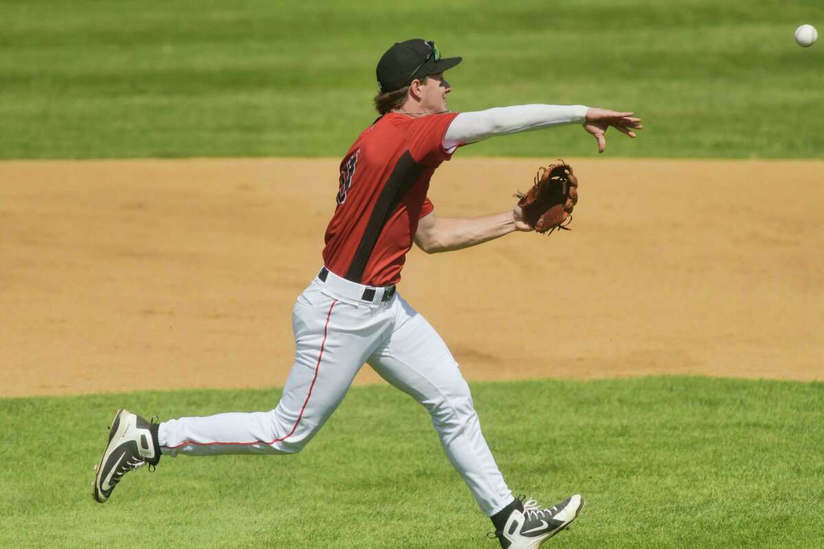 The ValleyCats' Carson Maxwell, shown during an exhibition game on May 16, 2021, said the opener had more atmosphere than the league he played in last year.