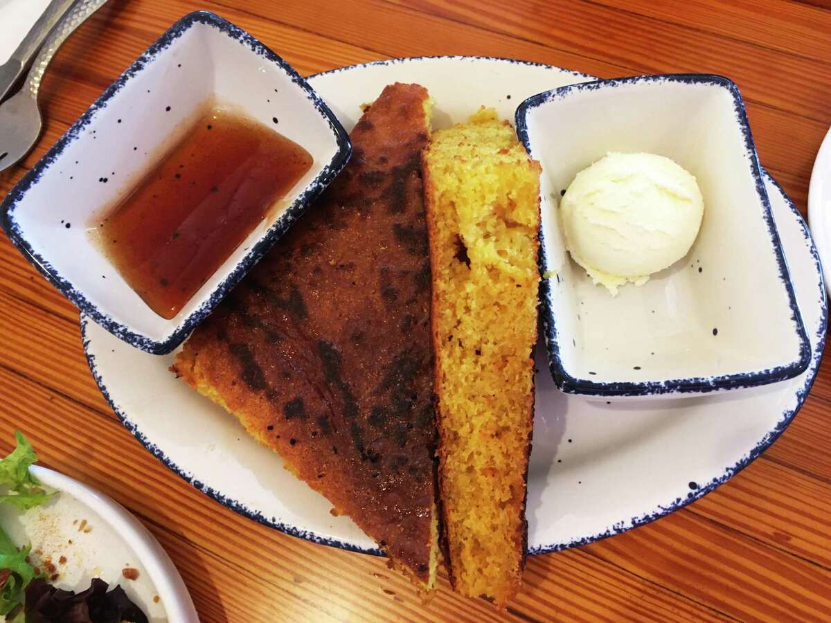 A side of corn bread at Mama's Cafe is one of the comfort foods on the menu
