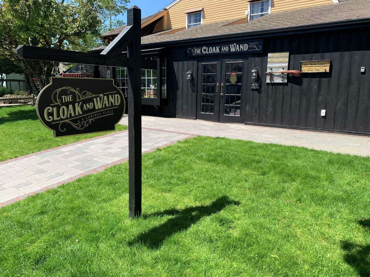 The Cloak and Wand in Olde Mistick Village offers customers magical oddities and edible potions.