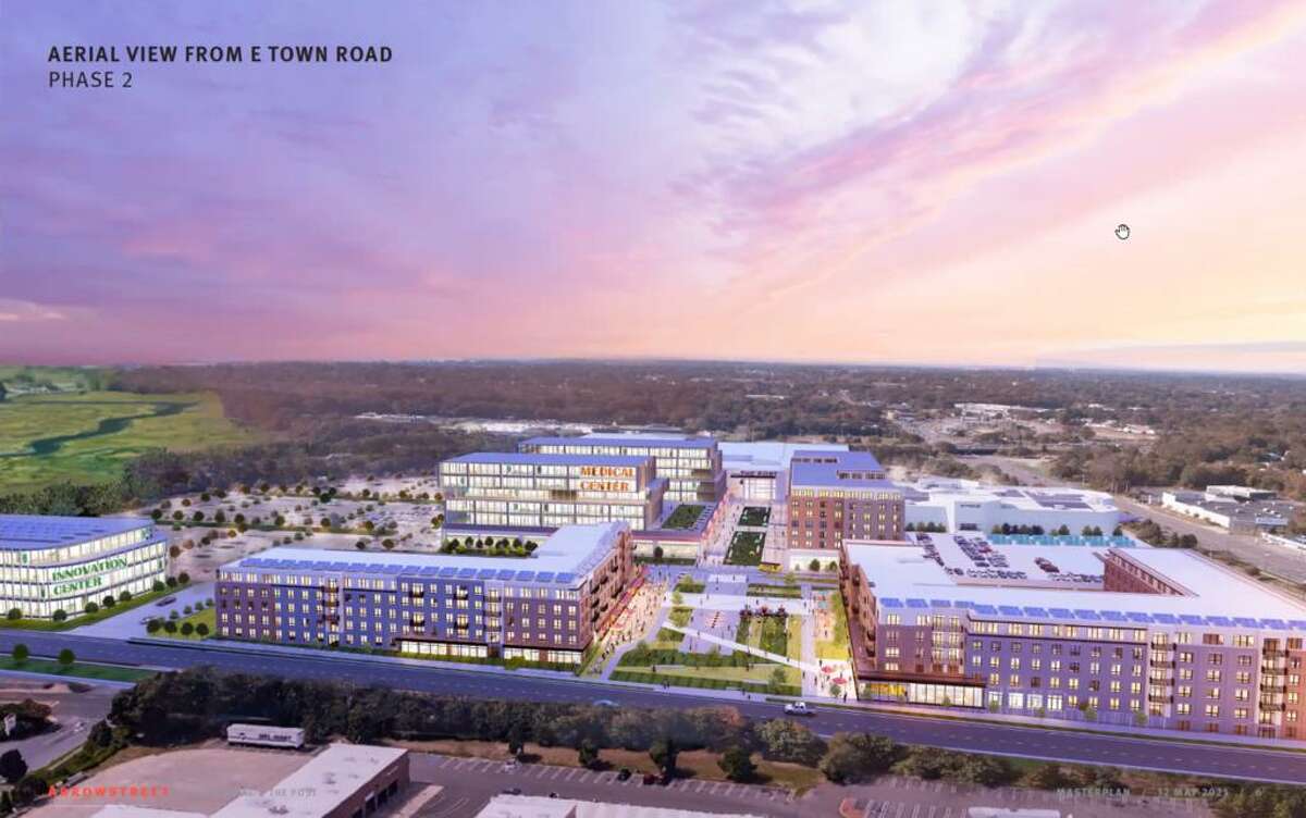 Centennial's Master Plan includes both a Phase 1 and Phase 2 for the Connecticut Post Mall. Pictured are the renderings of the proposed project.