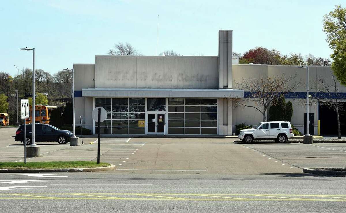 The former Sears Auto Center at the Connecticut Post Mall in Milford photographed on April 27, 2021.