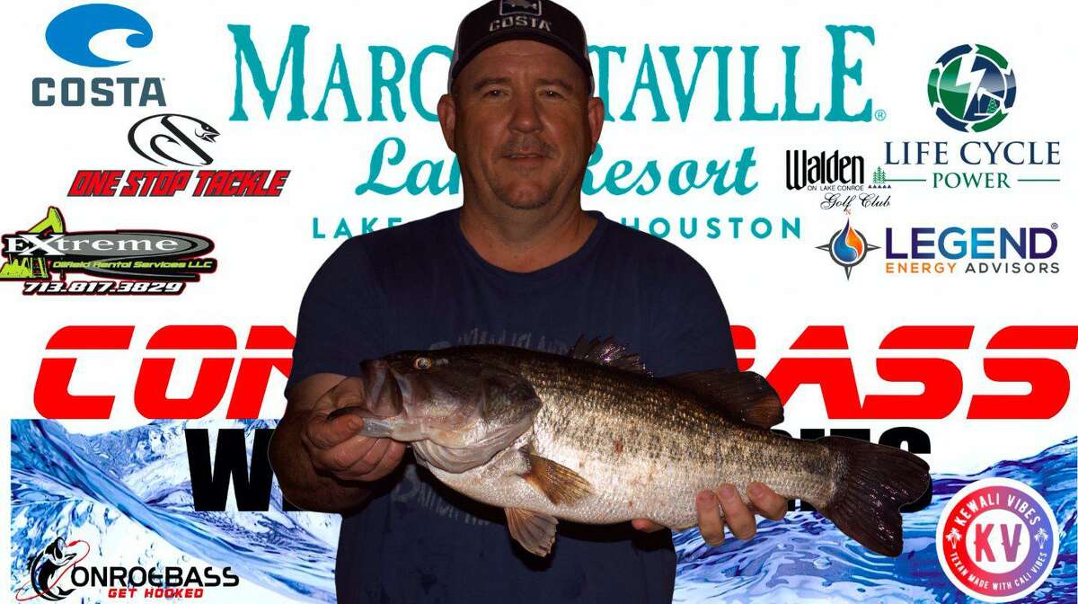 Keith Scoggin came in first place in the CONROEBASS Thursday Big Bass Tournament with a weight of 6.02 pounds.