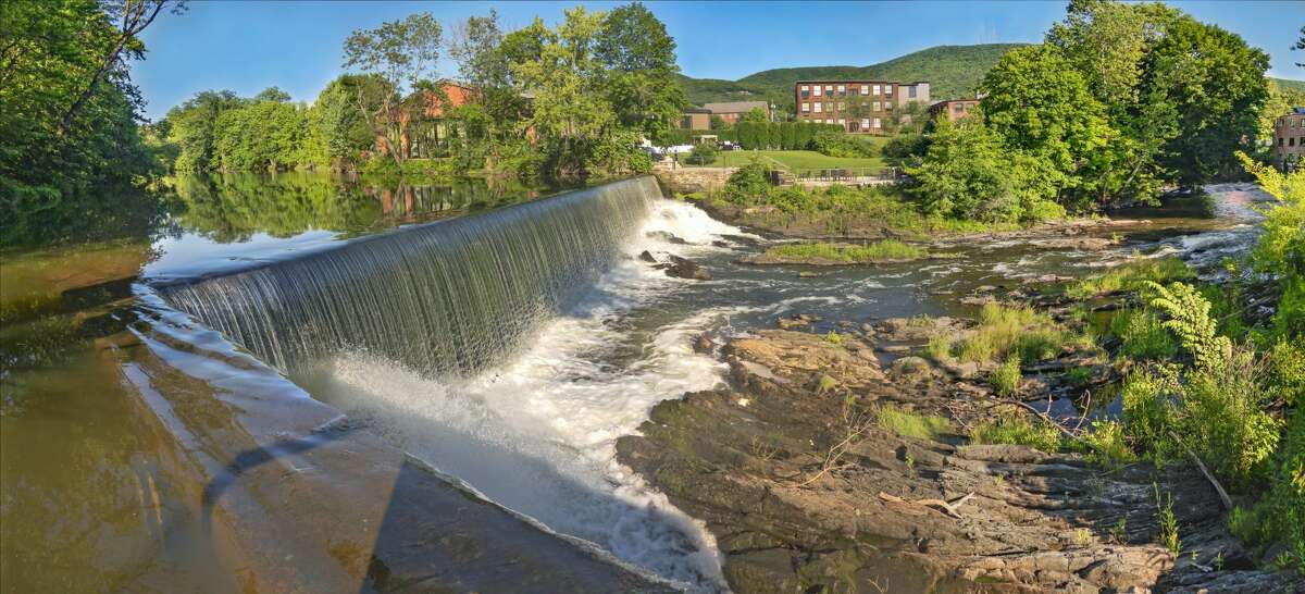 A dam over Fishkill Creek in Beacon. The mid-Hudson Valley city’s architectural landscape very much reflects its former manufacturing glory