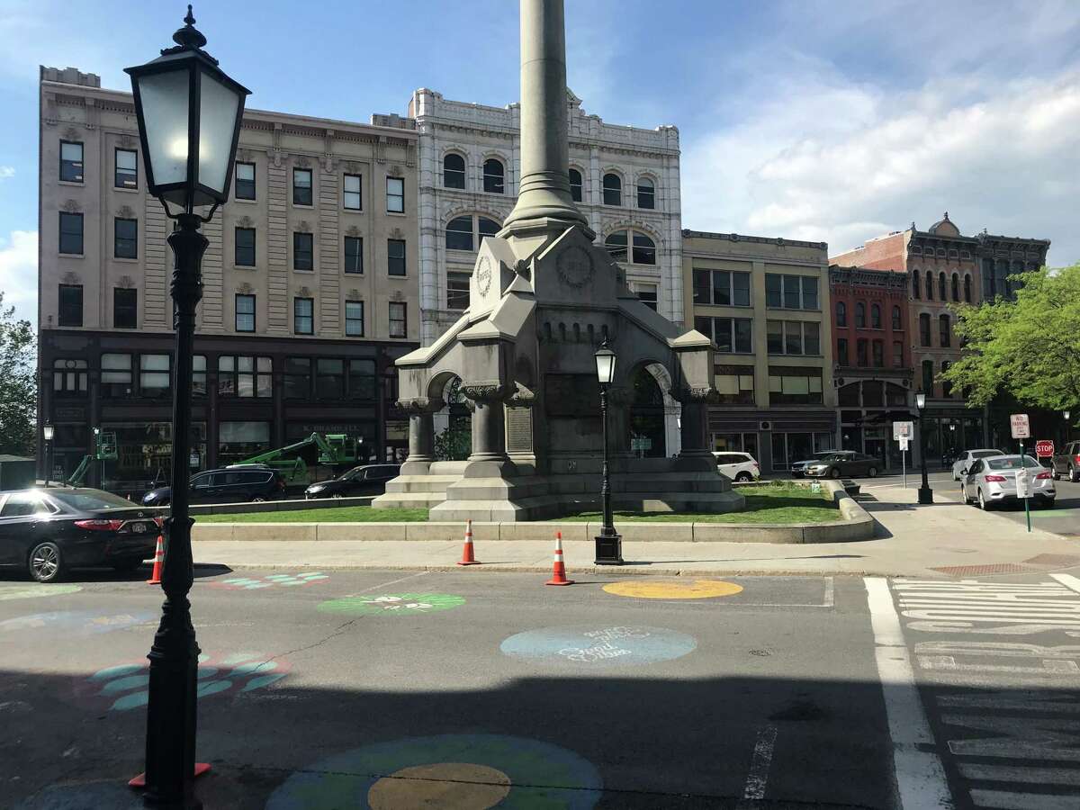 Troy given a 19th century New York City look for filming 'The Gilded Age'