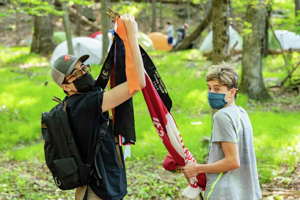Roughly 85 Boy Scouts attended the 21st annual BSA Ridgefield Camporee at Sturges Park from May 14-16 for a fun-filled weekend full of camping, outdoor cooking and community service activities.