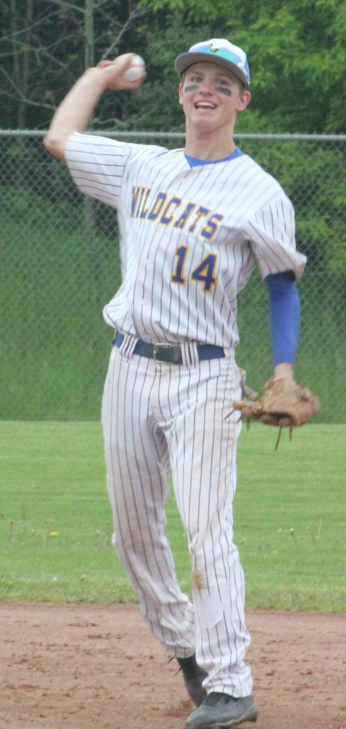 Danny Witbeck has had a strong senior season for Evart's baseball team. (Herald Review/John Raffel)