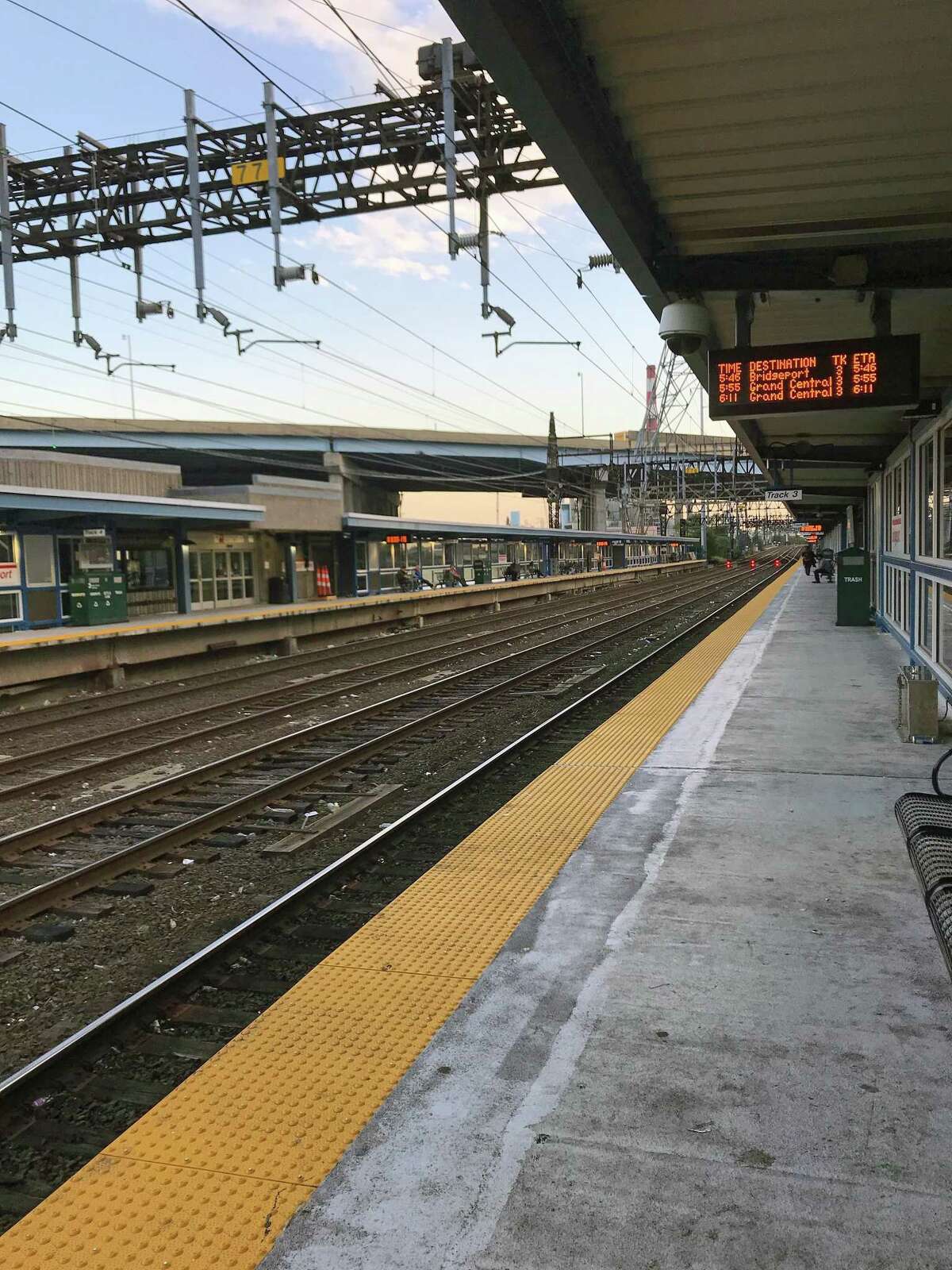 A file photo of the Bridgeport, Conn., train station.