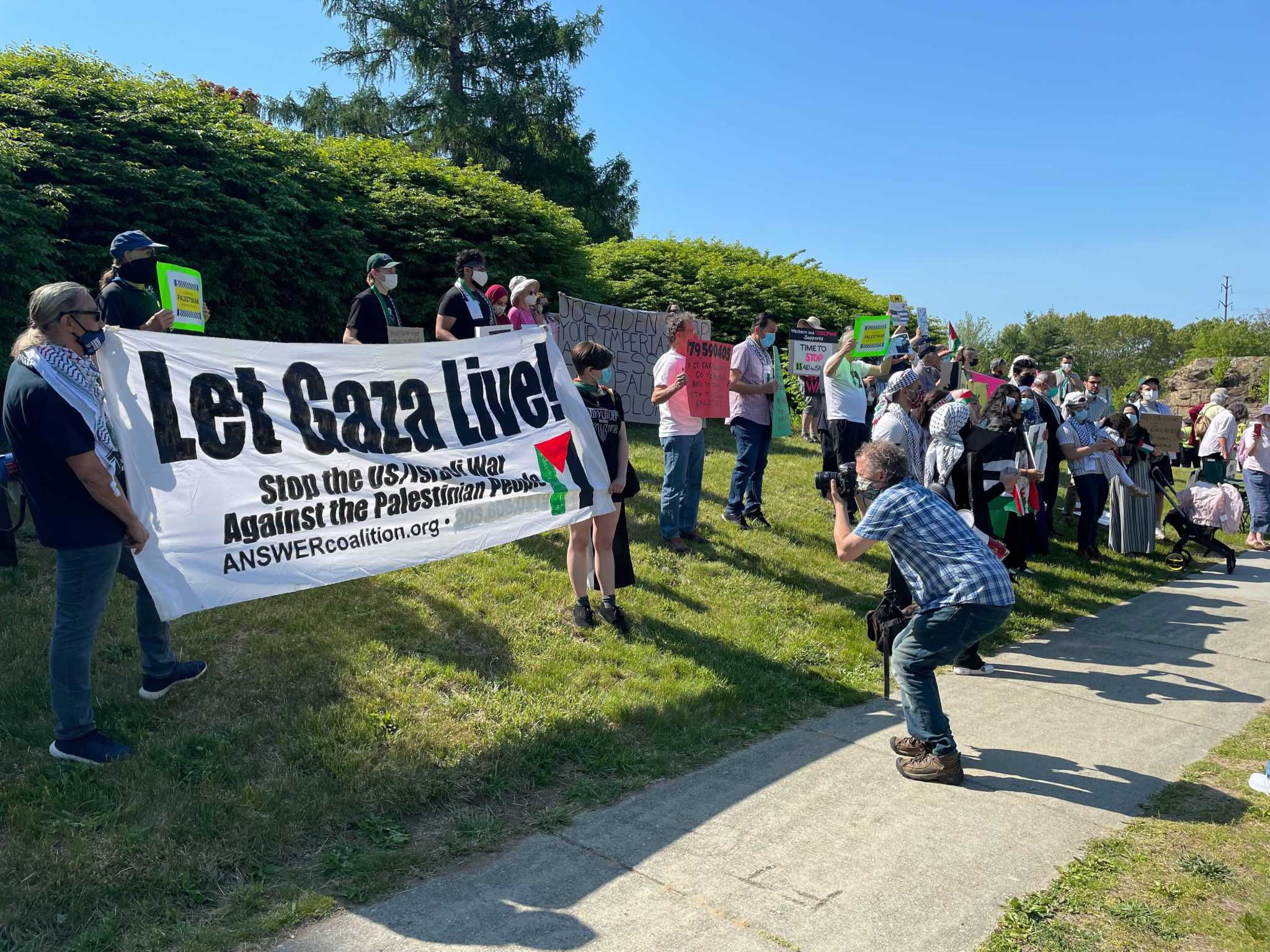 Protesters decry Biden's response to Israel-Palestine conflict at Coast Guard Academy - Vimarsana News