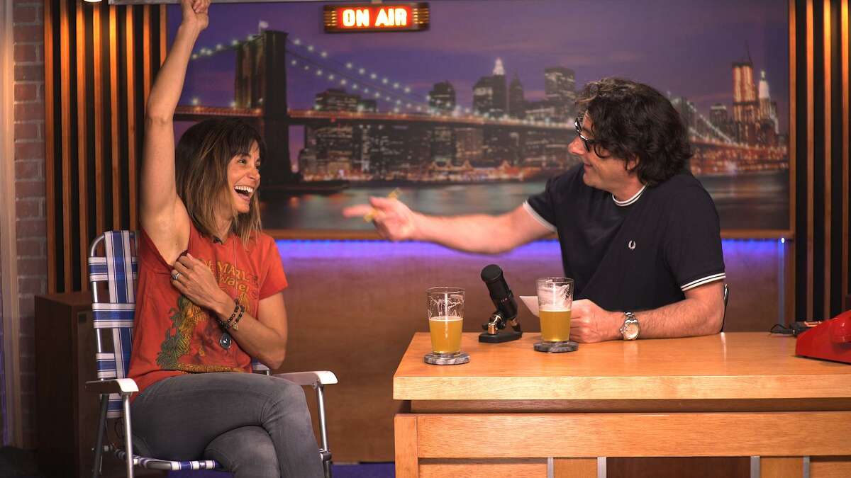 Actress Stephanie Szostak (“A Million Little Things,” “Devil Wears Prada,” “Ironman”) is one of the celebrities who have guested on Westport resident Brian Kelsey’s internet talk show “Ten Minutes with Brian Kelsey.” Below, Craig Melvin, co-host on NBC’s “Today,” guested on “Ten Minutes with Brian Kelsey.”