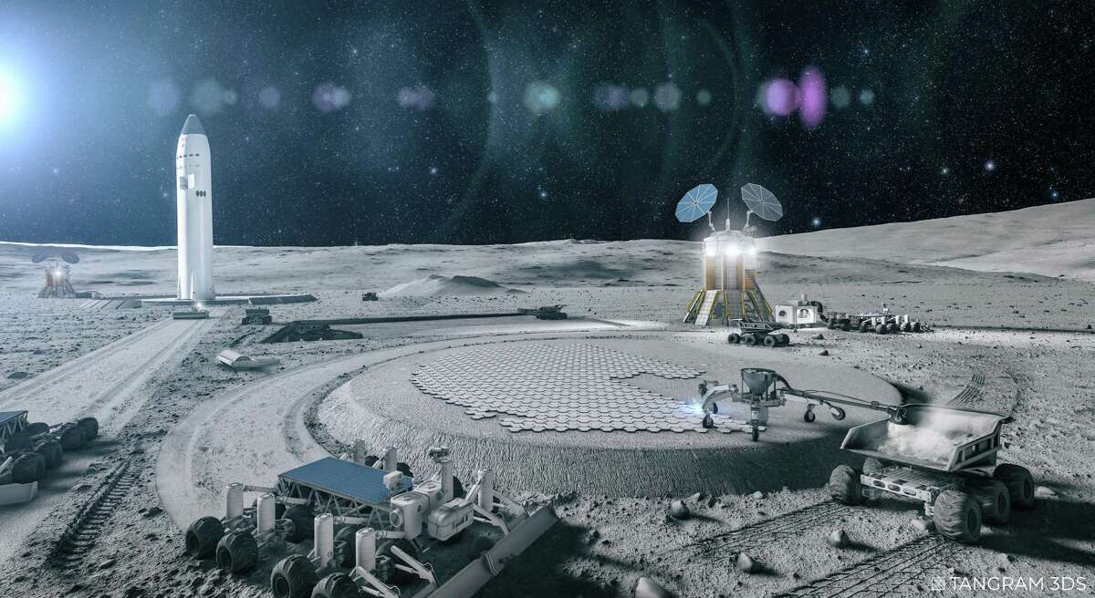 San Antonio-based Astroport Space Technologies received a NASA small business grant to evaluate lunar landing pad construction. Astroport is developing technology to melt moon soil to build landing pads for spacecraft.