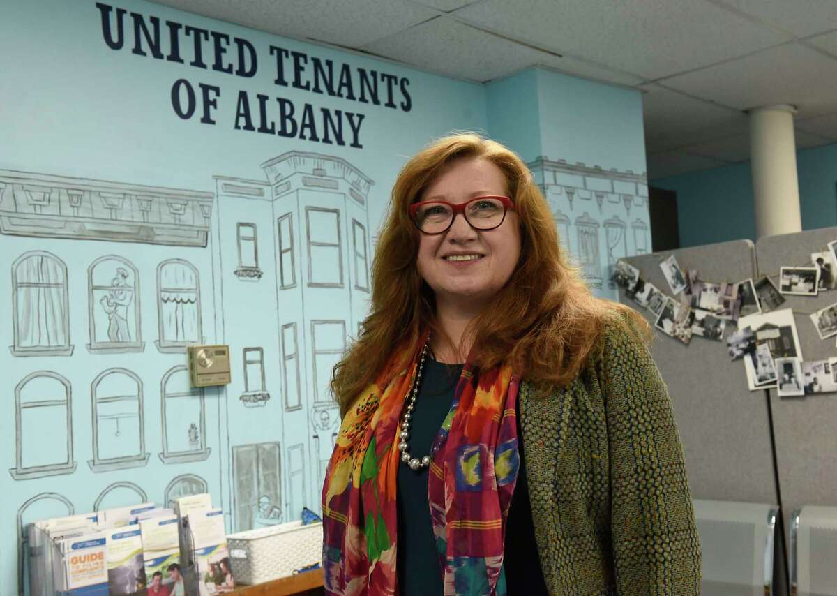 K. Michelle Arthur, P.h.D., the new executive director of United Tenants of Albany, stands in the office on Wednesday, May 5, 2021 in Albany, N.Y. (Lori Van Buren/Times Union)