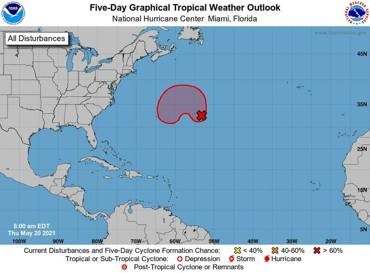 A disturbance in the Atlantic is likely to become a subtropical cyclone near Bermuda, according to the National Weather Service.