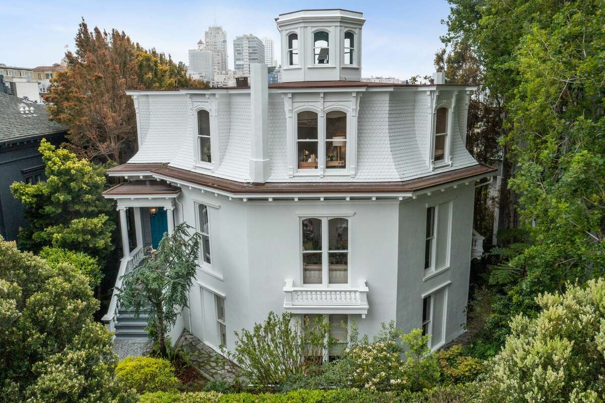 The Feusier Octagon House in San Francisco is hitting the market.