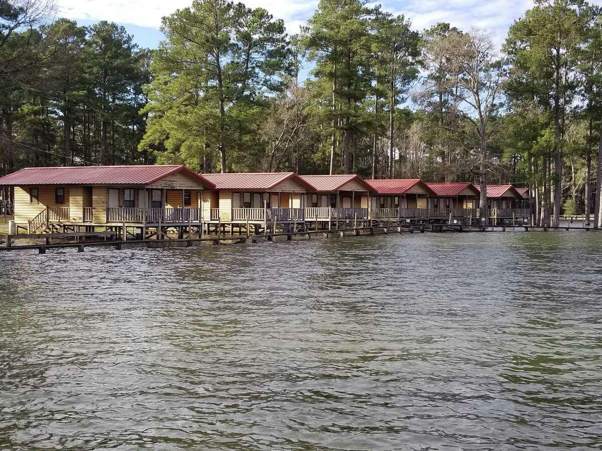 Flooding near the Sam Rayburn Reservoir due to continuous rain, high water levels and severe winds in north Jasper County.