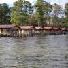 Flooding near the Sam Rayburn Reservoir due to continuous rain, high water levels and severe winds in north Jasper County.