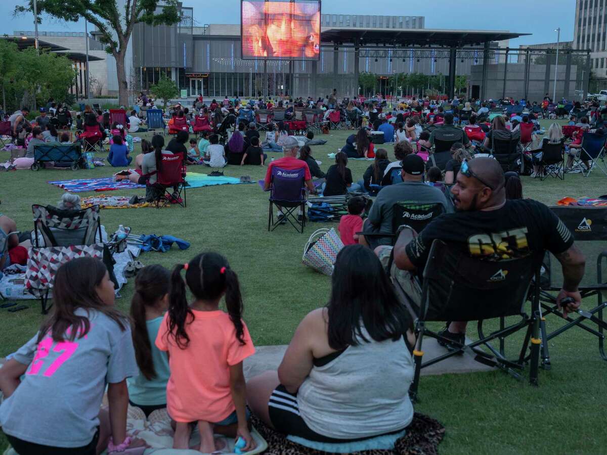 File photo: Midlanders come out of an evening family picnic before the first Movie in the Park, showing Croods: A New Age 5/21/2021 at Centennial Plaza. Tim Fischer/Reporter-Telegram