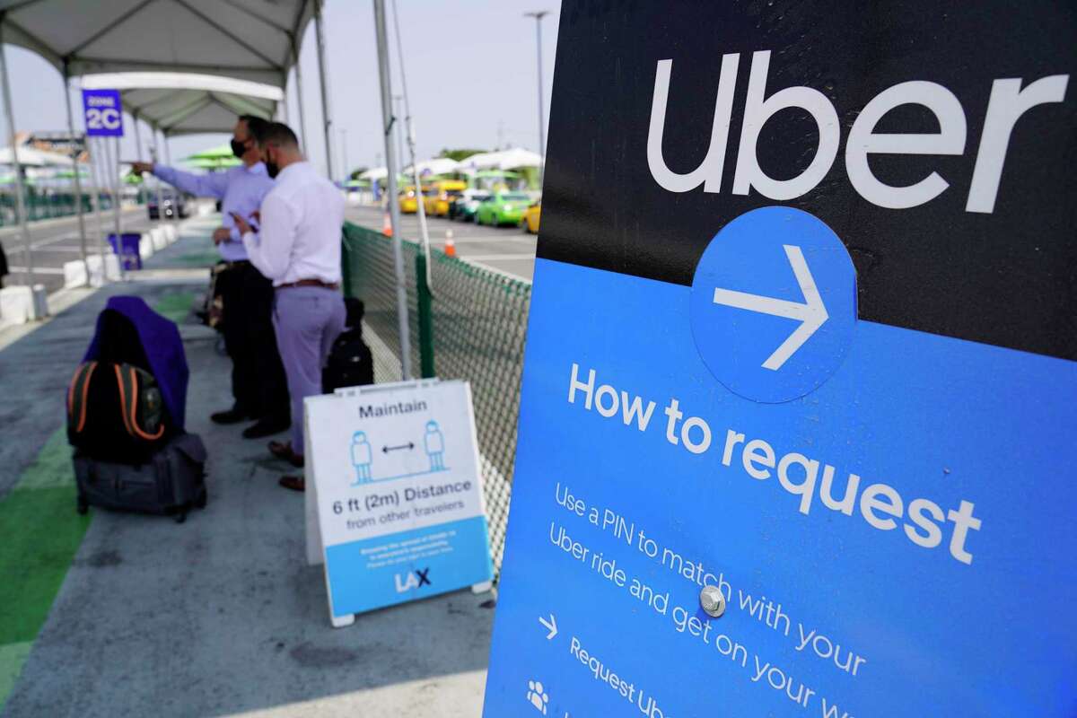 Uber signage steers new arrivals at Los Angeles International Airport to Uber. In reinstating "search for work" requirements for unemployment compensation entering June 2021, the Connecticut Department of Labor provided scant guidance initially on how self-employed "gig economy" workers can demonstrate efforts that they are working to increase their base pay to continue qualifying for unemployment.