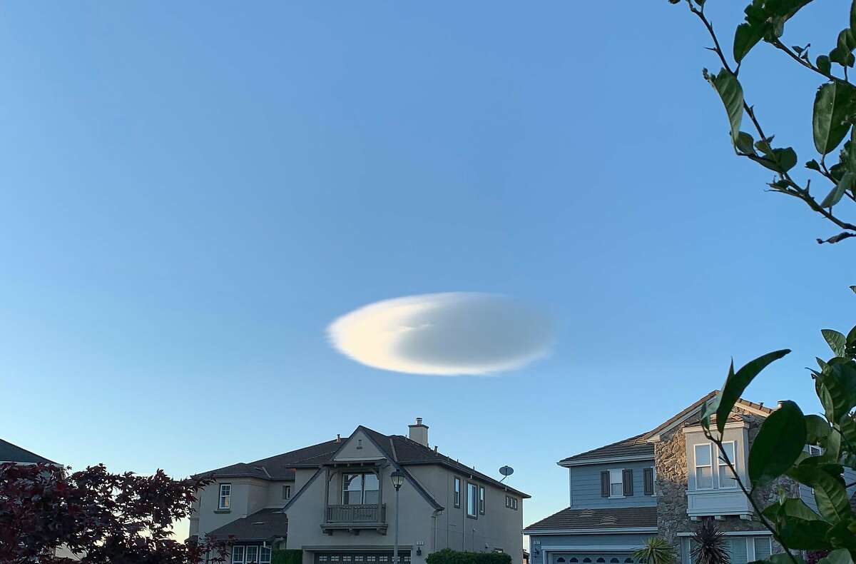 A lenticular cloud is seen Monday, May 24, 2021, in Solano County, Calif.