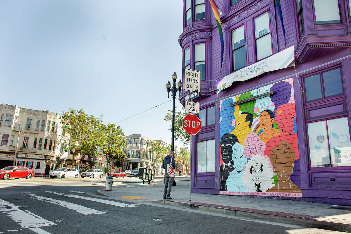 The newly unveiled mural in the Castro entitled 