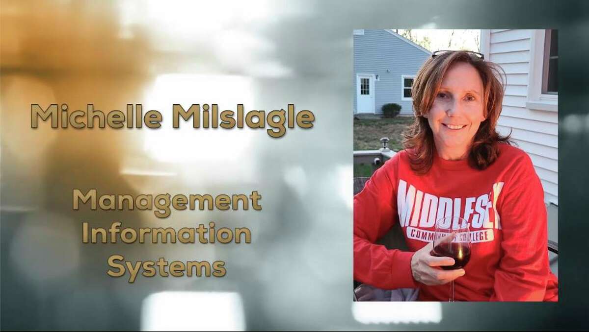 Middlesex Community College in Middletown recently presented a virtual Academic Awards Night video to recognize students for high achievement in each of the academic degree programs offered by the college. Michelle Milslagle received the award for academic excellence in management information systems.