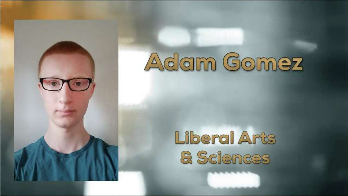 Middlesex Community College student Adam Gomez earned an award for academic excellence in liberal arts and sciences.