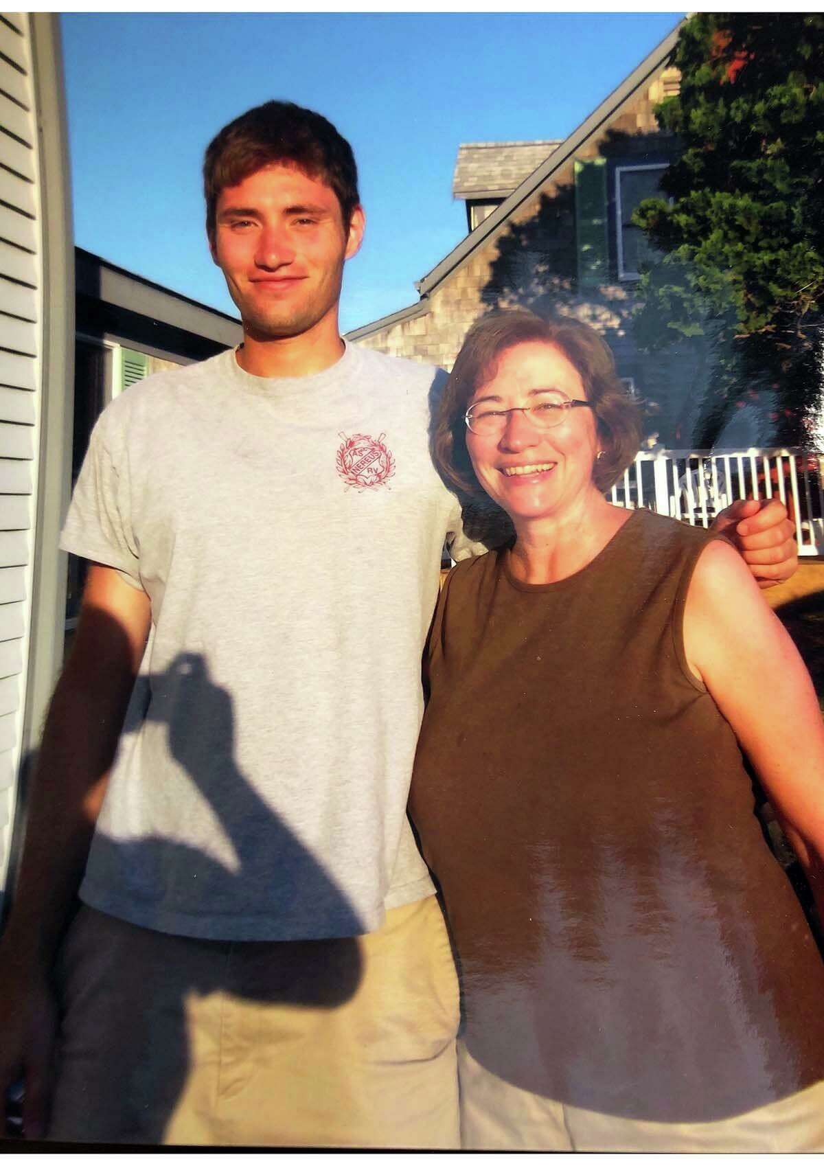 Vince Granata and his mother, Claudia, in West Yarmouth, Massachusetts, in 2012.