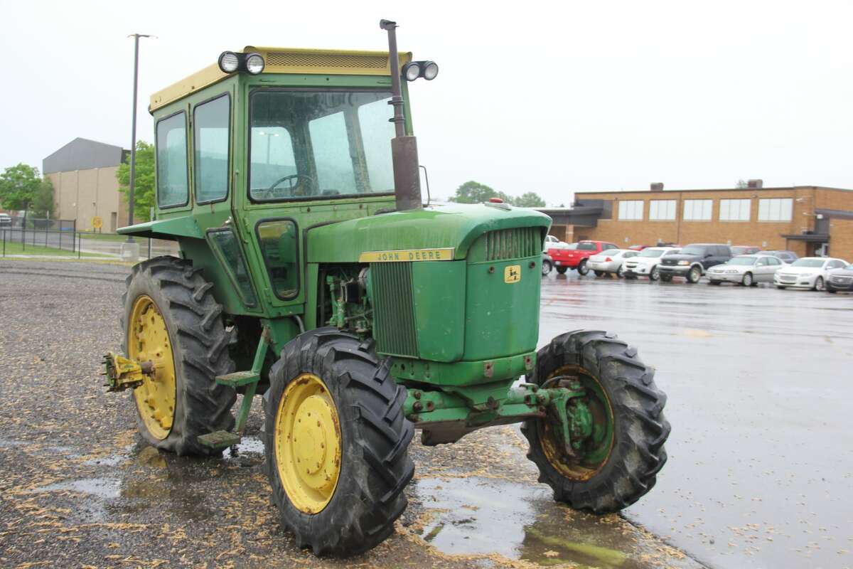 North Huron Schools had 20 tractors on display next to its parking lot as students brought them for Drive Your Tractor to School Day. The tractors ranged from some of the biggest and latest models to some smaller ones that look decades old.