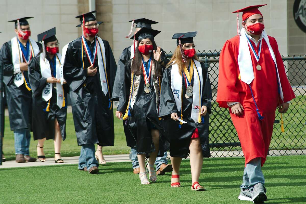 See scenes from South Houston High’s graduation ceremony