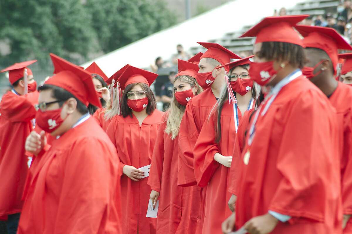 See scenes from South Houston High’s graduation ceremony