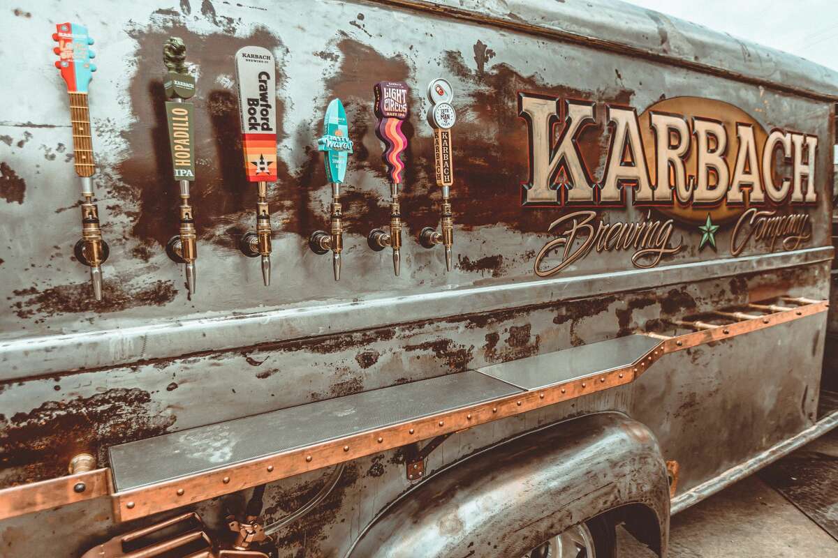 Custom food truck builder Cruising Kitchens and Houston-based Karbach Brewing Co. worked together to create this one of a kind drive.