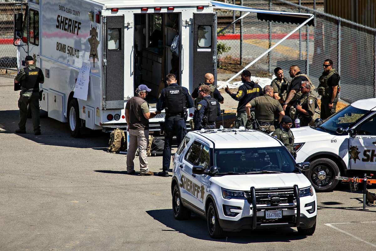 Emergency workers respond to the Valley Transportation Authority shooting last month in San Jose.
