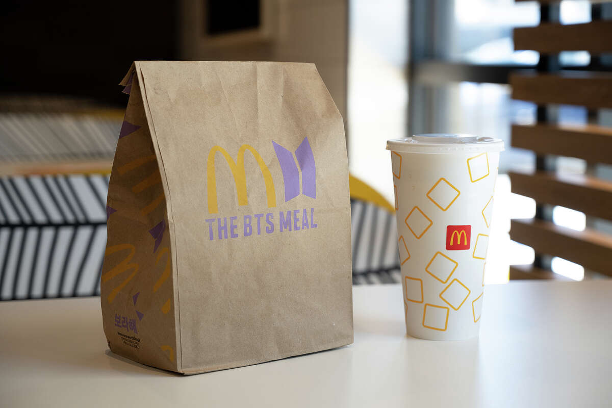 Fans of K-pop band BTS showed up at McDonald's locations across the Bay Area to check out a newly released BTS-inspired meal Wednesday, May 26, 2021.