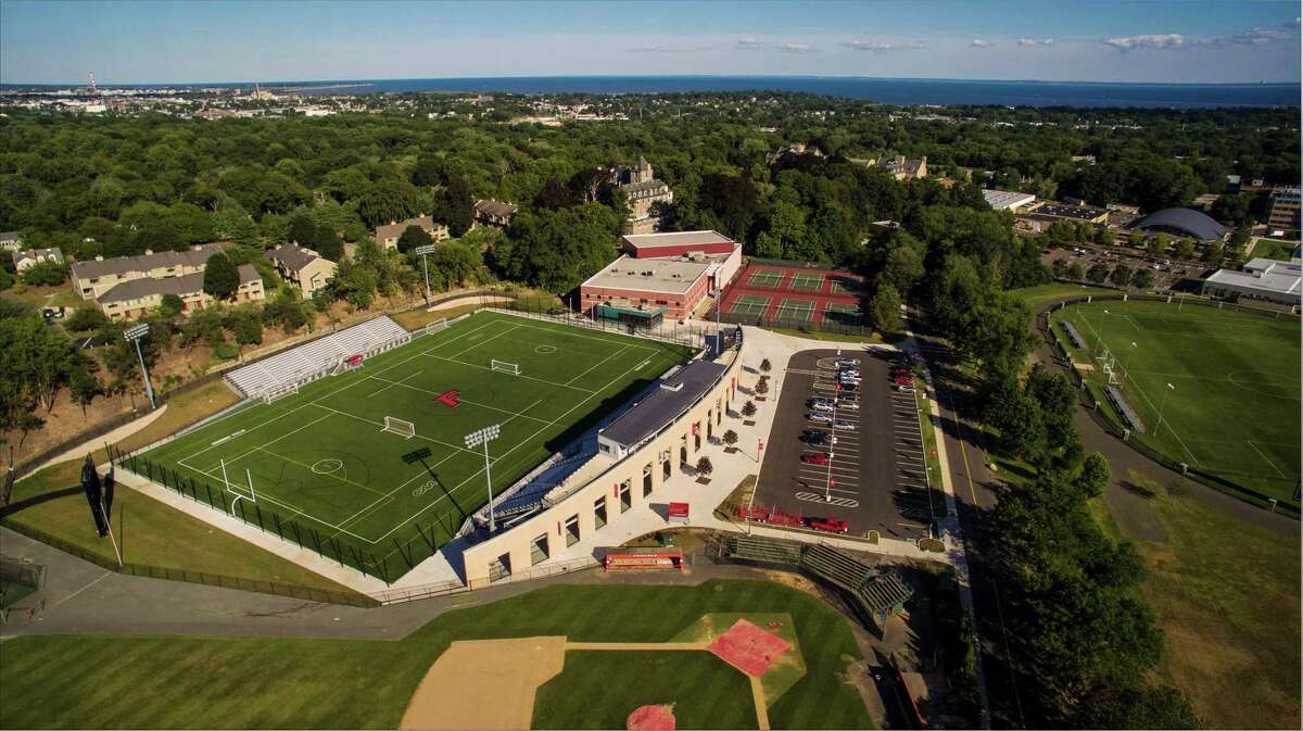 Registration is open for a variety of weeklong, and day in-person sports camps at Fairfield University, including basketball, field hockey, lacrosse, soccer, volleyball, and softball. Pictured is Rafferty Stadium at the university, where some of the sports are played.