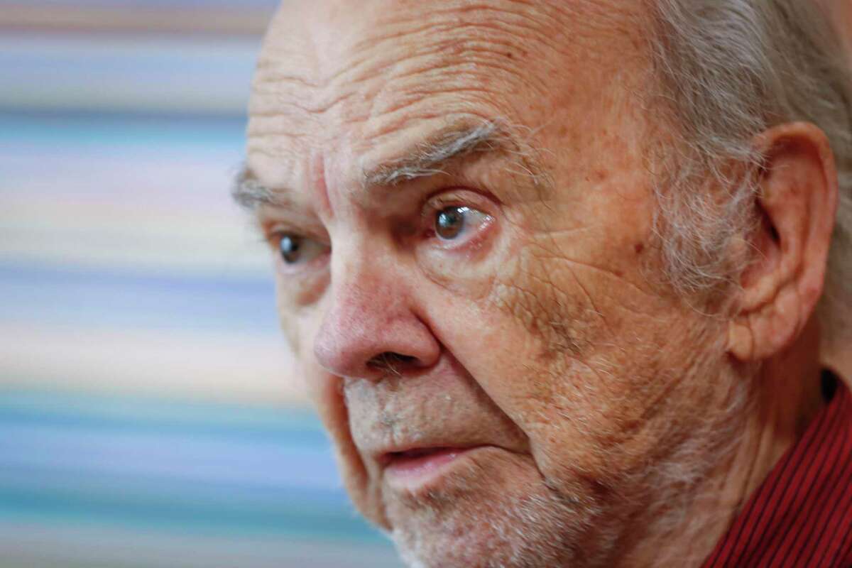 David Adickes talks about his work in Rooted Renewal a new exhibition Tuesday, May 18, 2021, in Houston.