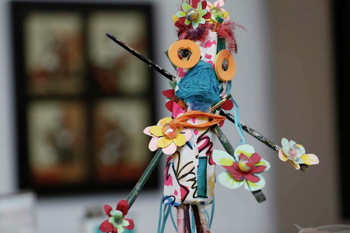 David Adickes' art work in his studio Tuesday, May 18, 2021, in Houston.
