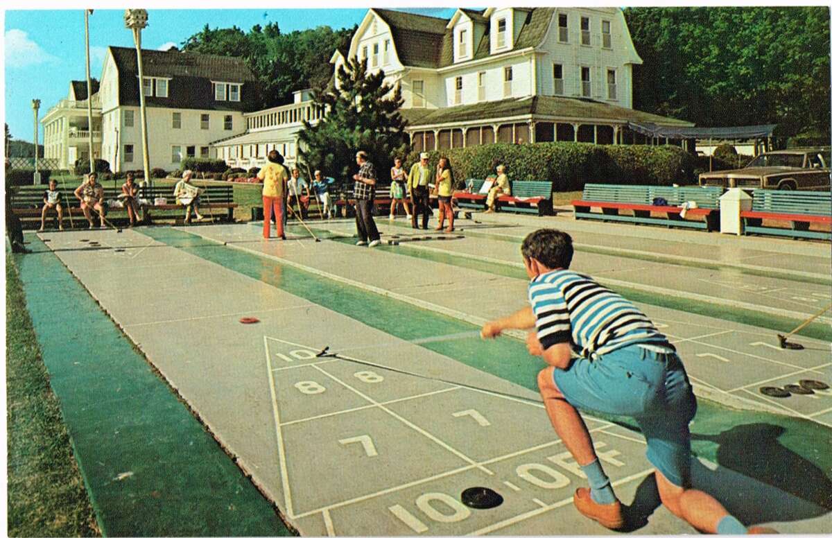 Portage Point Inn offered many activities such as shuffleboard, softball and volleyball. (Courtesy photo) 