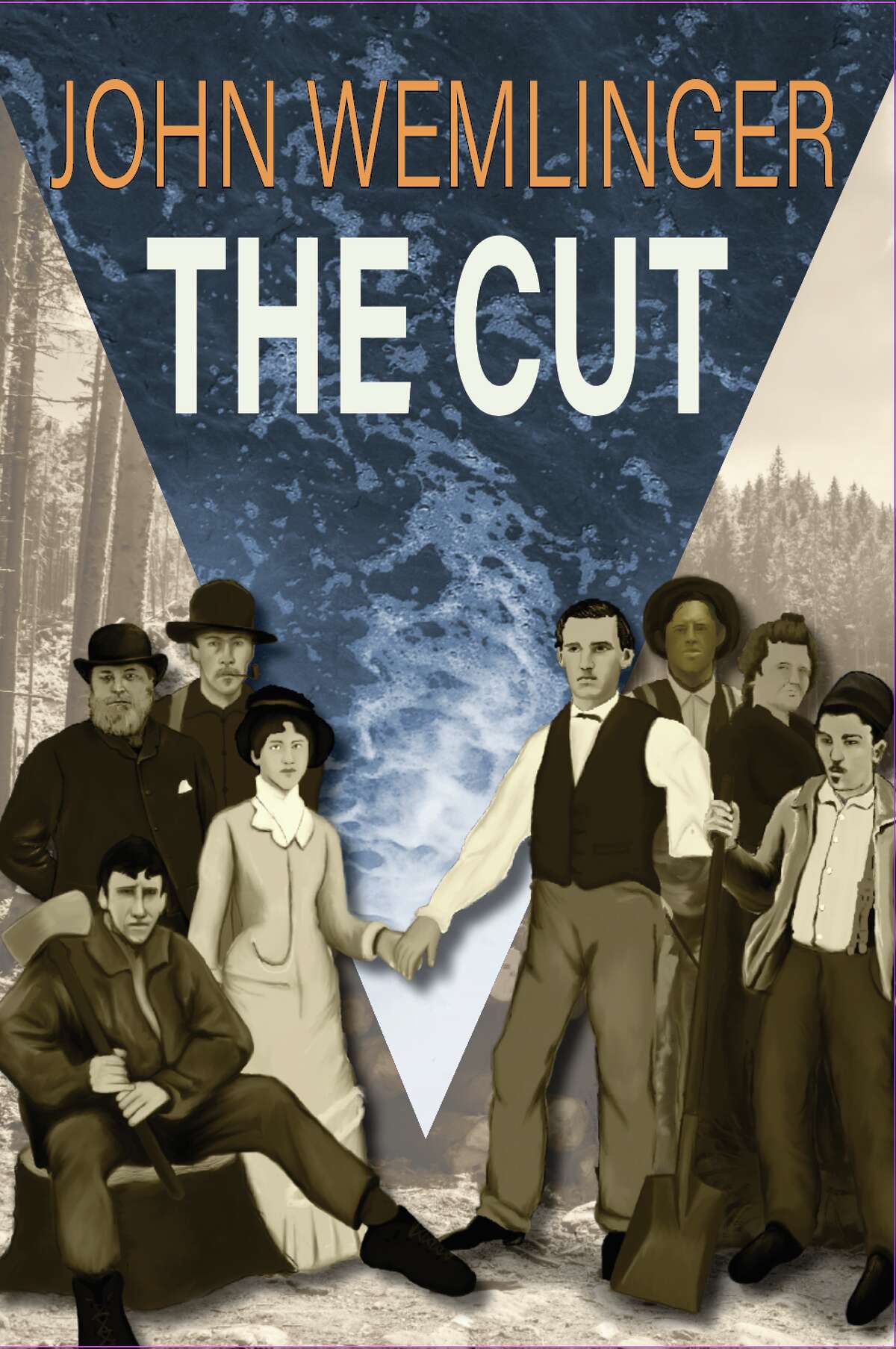 Onekama author John Wemlinger wrote “The Cut,” a historical fiction novel, based on events that took place in Onekama in 1871. (Courtesy art)