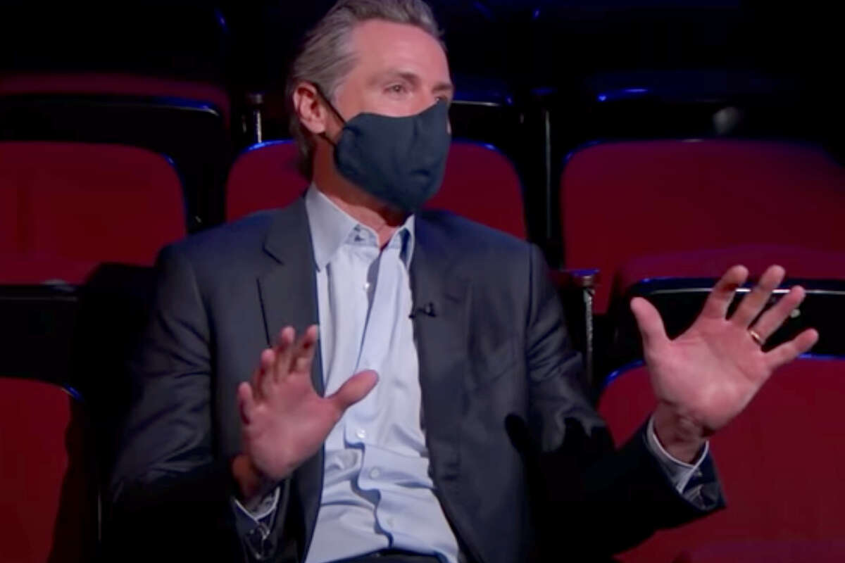 Calif Gov Gavin Newsom Sneaks Into Jimmy Kimmel Live To Promote Vaccine Lottery