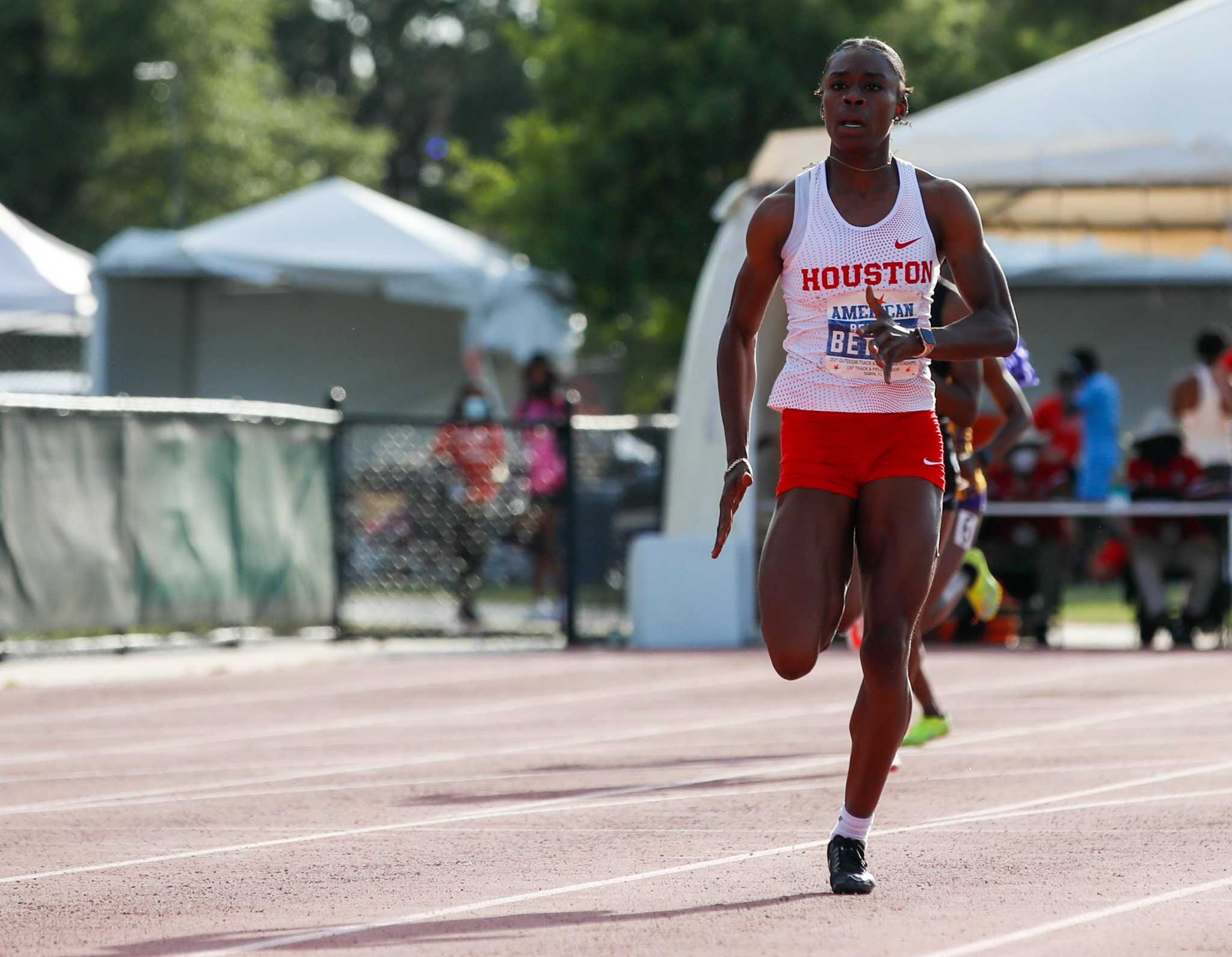 University of Houston’s Brianne Bethel faces a busy Saturday at NCAA