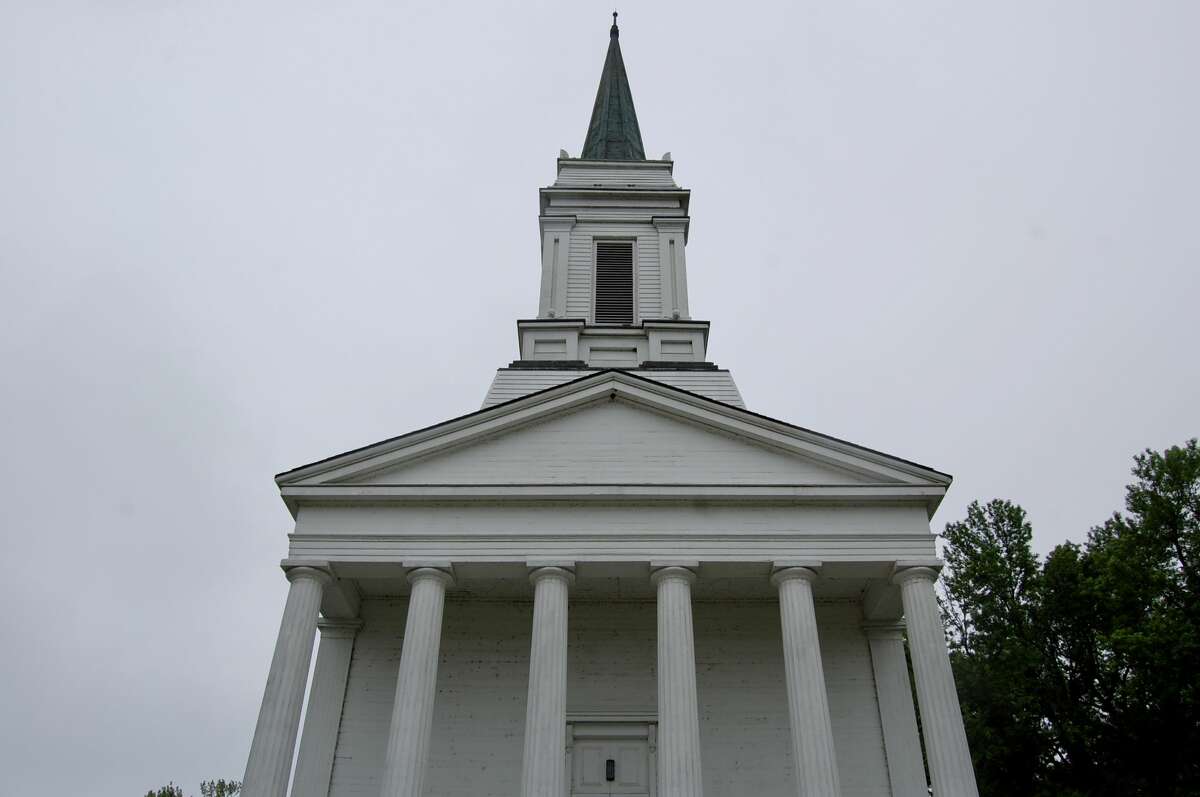 The Benjamin Godfrey Memorial Chapel was moved from its original location in 1991 to the Lewis and Clark Community College campus.