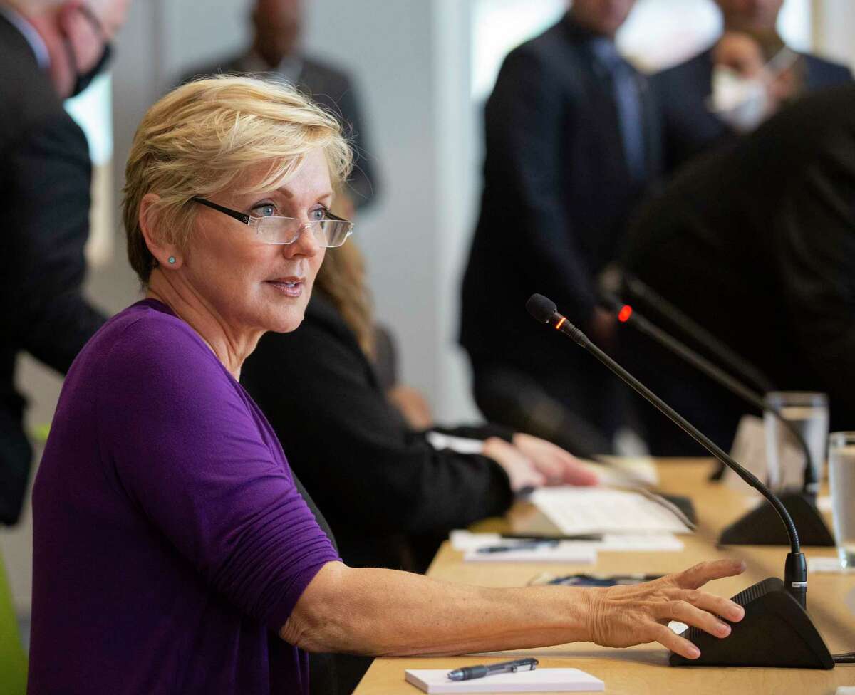 U.S. Energy Secretary Jennifer Granholm touts clean energy jobs in Houston