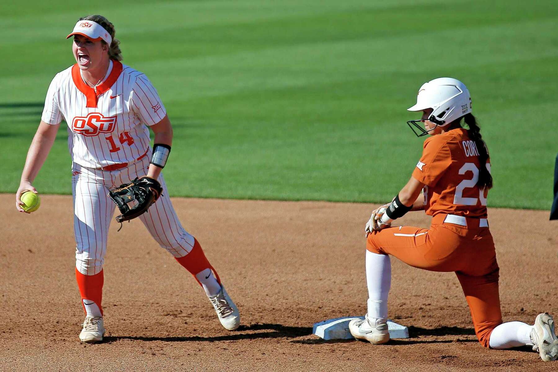 Oklahoma State Tops Texas 6 1 In Game 1 Of Ncaa Softball Super Regional Oklahoma State Tops Texas 6 1 In Game 1 Of Ncaa Softball Super Regional