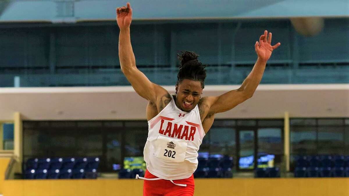 LU triple jumper Tylen Guidry, pictured last season, qualified on Friday for next month's NCAA championships in Eugene, Oregon.