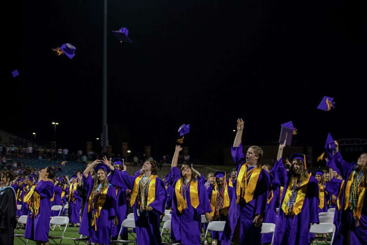 Scenes from Midland High School’s 2021 graduation at Grande Communications Stadium. Midland Reporter-Telegram