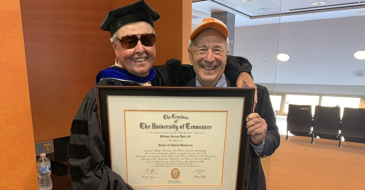 University of Tennessee gives angler Bill Dance an honorary doctorate