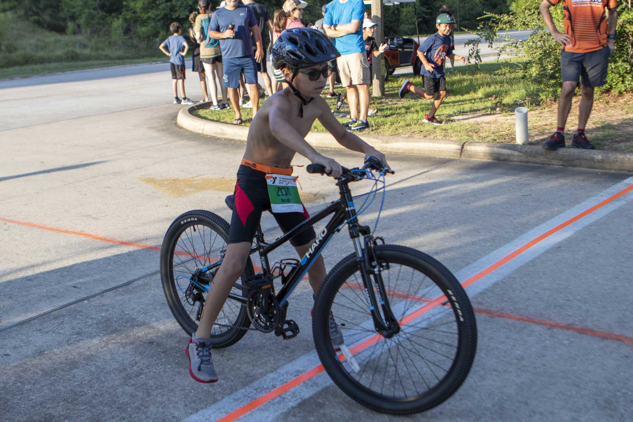 Houston Texans Kids Triathlon: Race Number Placement