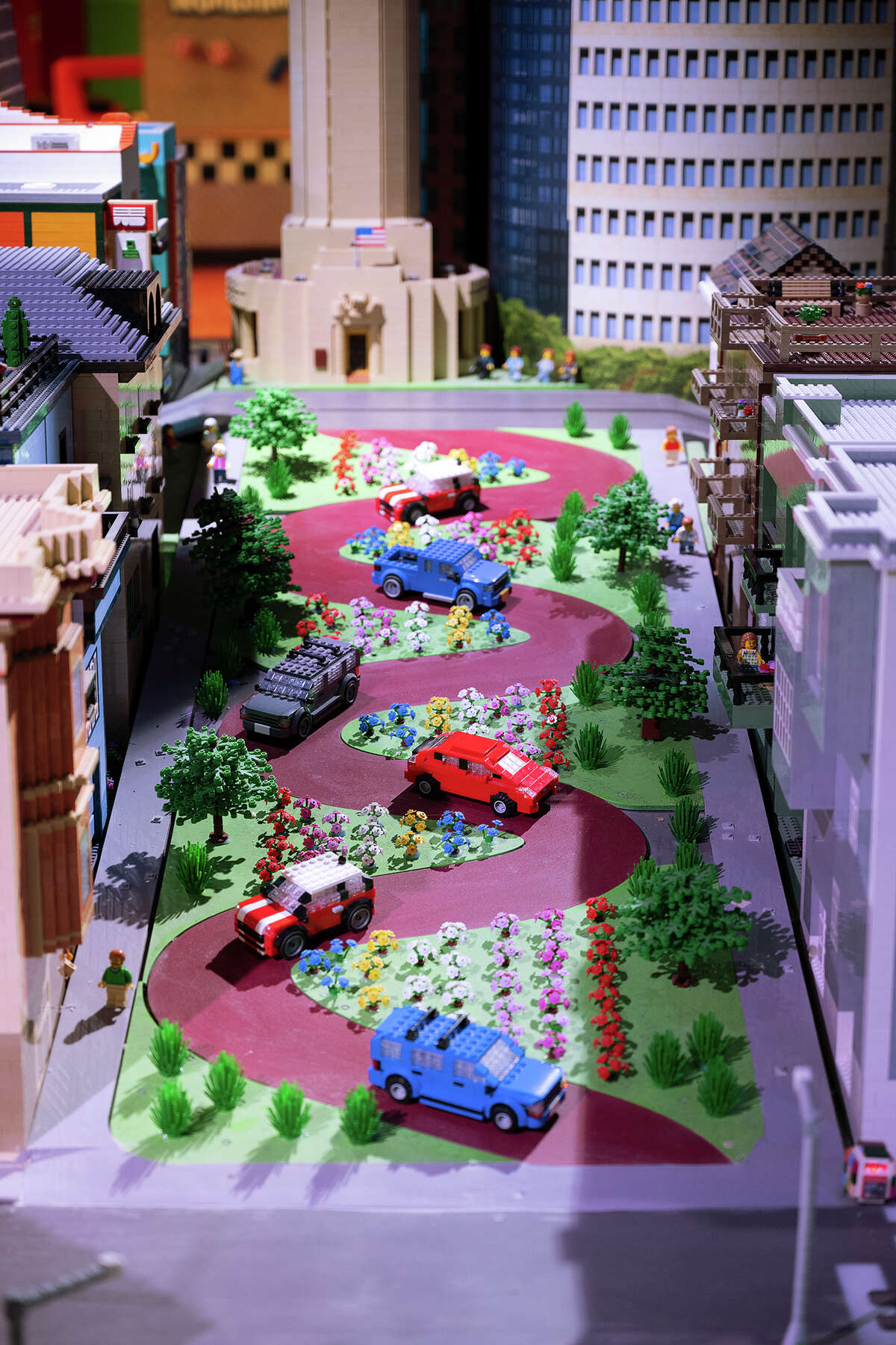 Legoland Discovery Center Bay Area's Miniland isn't exactly geographically accurate (here's Coit Tower on top of Lombard Street).