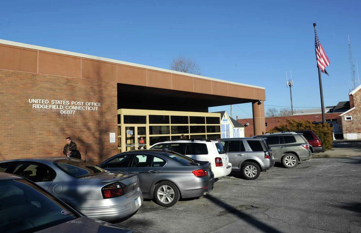 The United States Post Office at 26 Catoonah Street in Ridgefield.