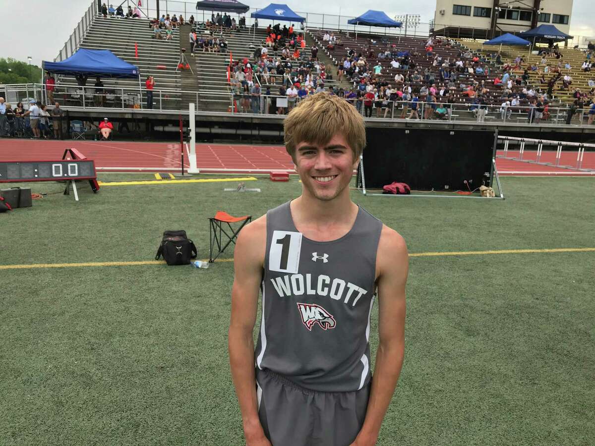 Nick Bentsen from Wolcott broke two Class M records and came within setting a state record in the 1600-meter run.