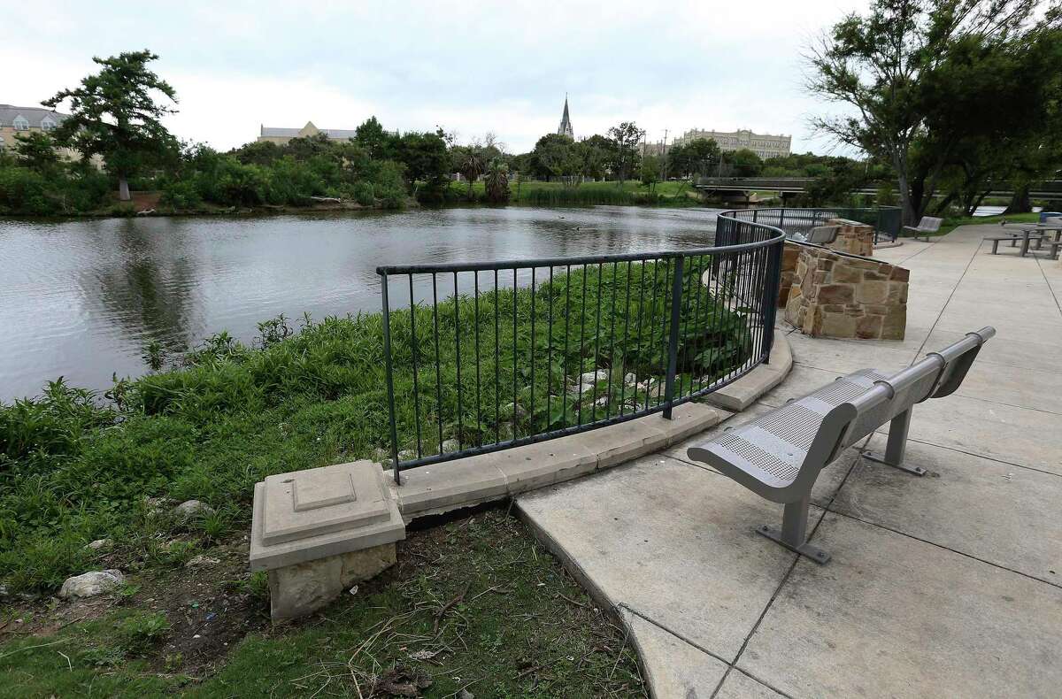 A view of the park from Lake Elmendorf on Thursday. The San Antonio River Authority has confirmed President Joe Biden's budget inclusion of $ 2.34 million for engineering and design work on the Westside Creeks project.